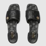 Gucci Women’s slide sandal with Double G - Image 6